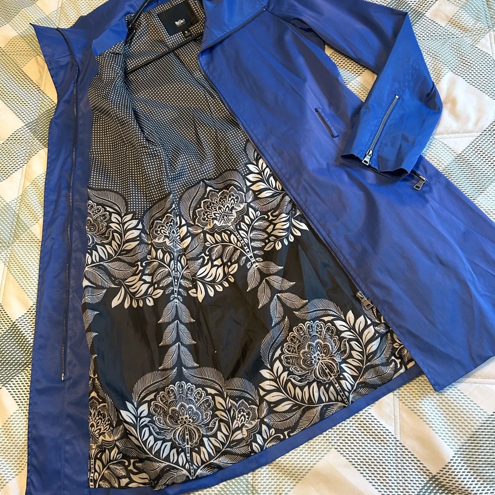 Mossino Blue Trench Coat